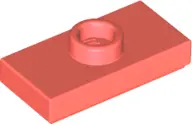 Coral Plate, Modified 1 x 2 with 1 Stud with Groove and Bottom Stud Holder (Jumper)