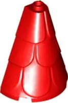 Red Tower Roof 2 x 4 x 4 Half Cone Shaped with Roof Tiles