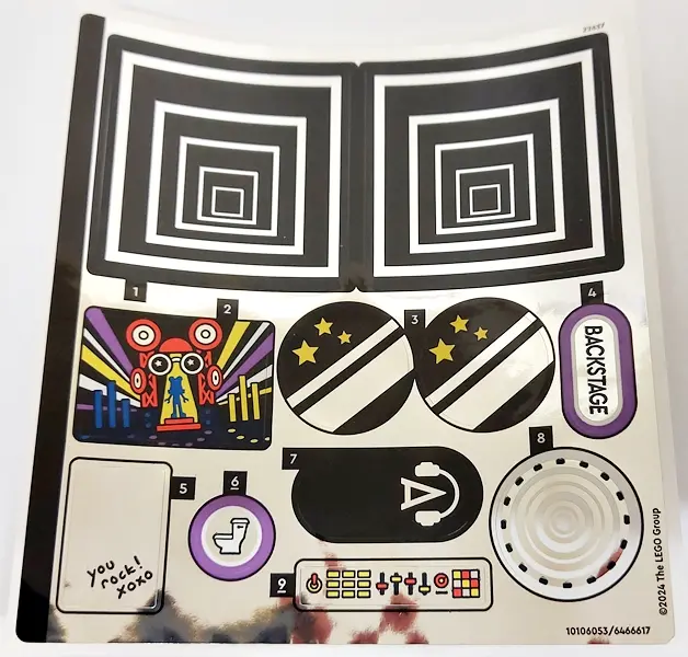 Sticker Sheet for Set 42616, Mirrored - (10106053/6466617)