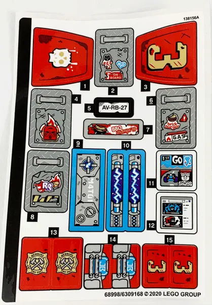 Sticker Sheet for Set 70436 - (68998/6309168)