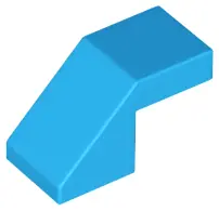 Dark Azure Slope 45 2 x 1 with Cutout without Stud