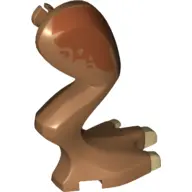 Medium Nougat Dinosaur Leg Large (Rear) Stygimoloch Right with Pin, Tan Claws and Dark Orange Blotch