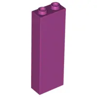 Magenta Brick 1 x 2 x 5