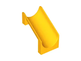 Bright Light Orange Slide Playground 4 x 6 x 6 Straight