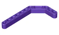 Dark Purple Technic, Liftarm, Modified Bent Thick 1 x 11.5 Double