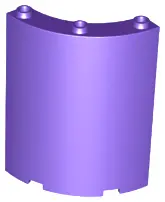 Dark Purple Cylinder Quarter 4 x 4 x 6