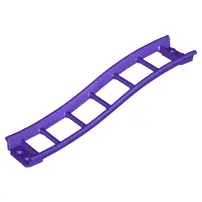 Dark Purple Train, Track Roller Coaster Ramp Small, 3 Bricks Elevation