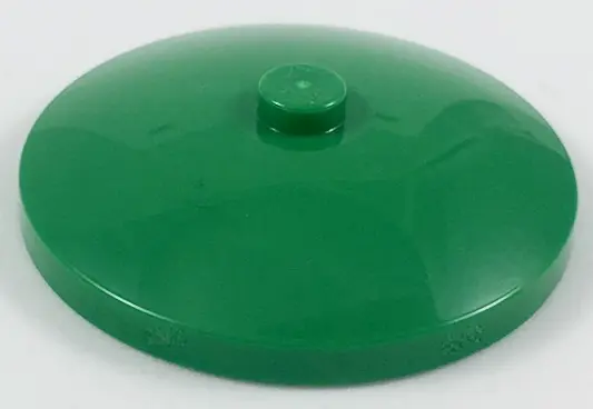 Green Dish 4 x 4 Inverted (Radar) with Solid Stud