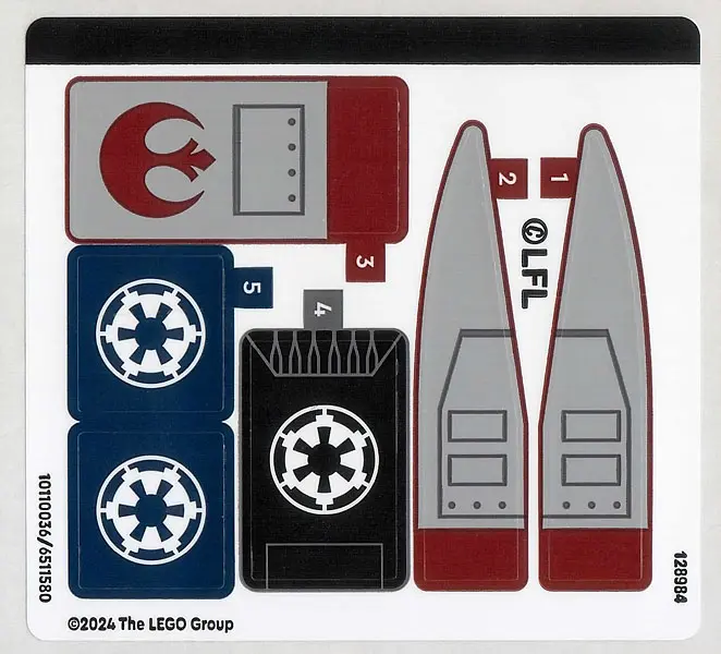 Sticker Sheet for Set 40755 - (10110036/6511580)