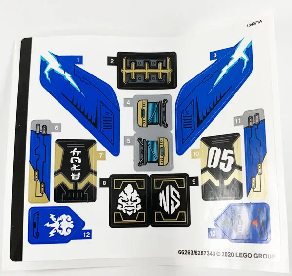 Sticker Sheet for Set 71699 - (66263/6287343)