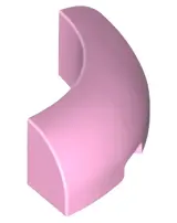 Bright Pink Brick, Round Corner 3 x 3 without Studs