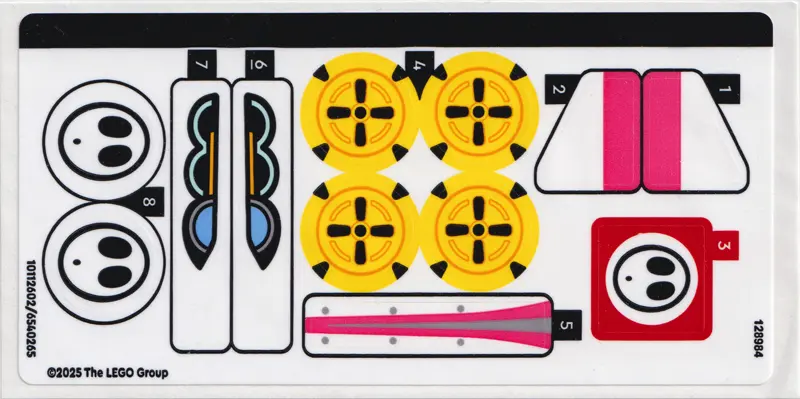 Sticker Sheet for Set 72045 - (10112602/6540265)