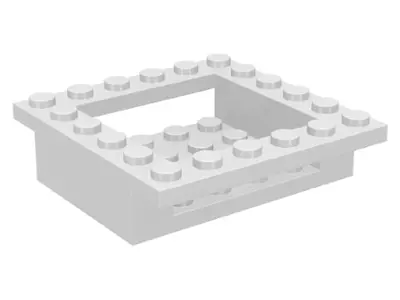 White Cockpit 6 x 6 x 1 1/3 Cabin Base