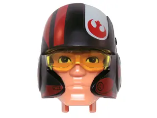 Nougat Large Figure Head Modified SW Poe Dameron Pattern