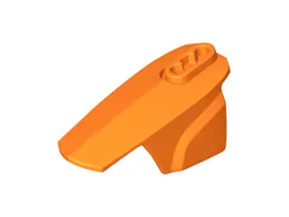 Orange Hero Factory Armor with Ball Joint Socket - Size 6