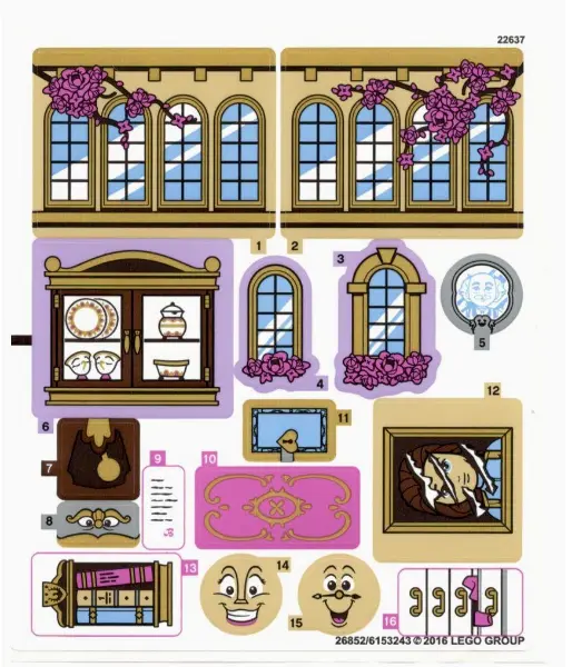 Sticker Sheet for Set 41067, Sheet 1 - International Version - (26852/6153243)
