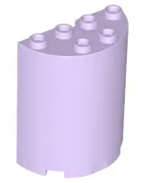 Lavender Cylinder Half 2 x 4 x 4