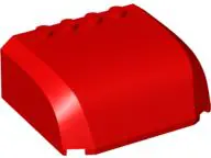 Red Windscreen 5 x 6 x 2 Curved Top Canopy with 4 Studs