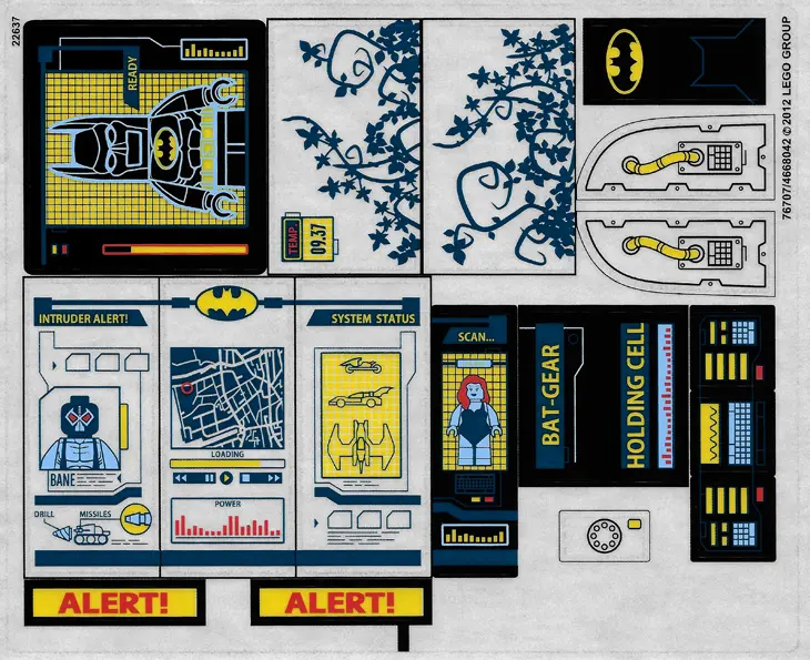 Sticker Sheet for Set 6860 - (76707/4668042)