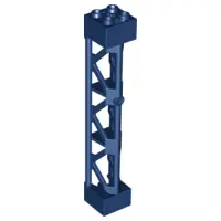 Dark Blue Support 2 x 2 x 10 Girder Triangular Vertical - Type 4 - 3 Posts, 3 Sections