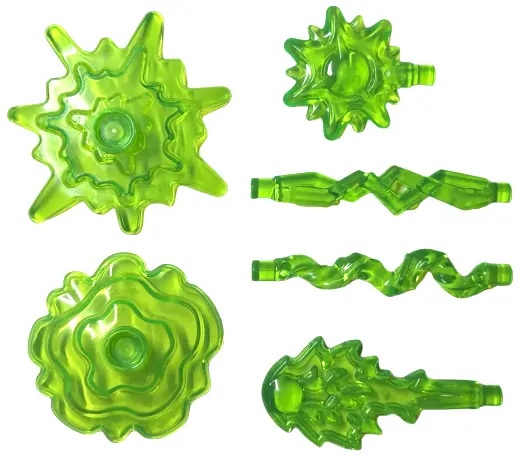 Trans-Bright Green Magic Spells, 6 in Bag (Multipack)