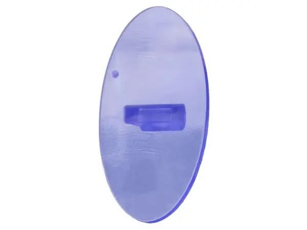 Trans-Purple Minifigure, Shield Elliptical