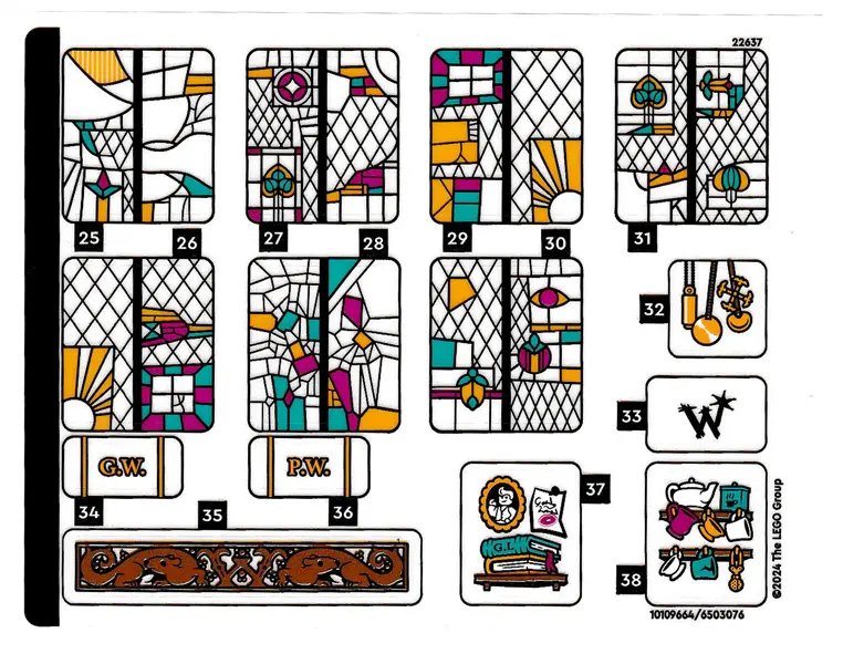 Sticker Sheet for Set 76437, Sheet 2 - (10109664/6503076)