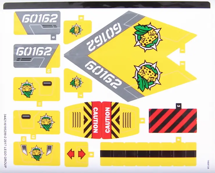 Sticker Sheet for Set 60162 - (34421/6195299)