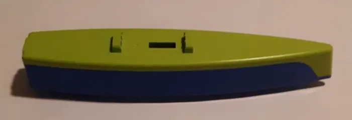 Blue Boat, Hull Unitary 36 x 7 x 5 (Catamaran Half) with Lime Top (65417 / 65418)