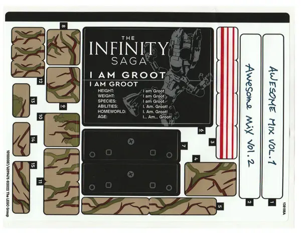 Sticker Sheet for Set 76217 - (10100087/6399475)