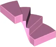 Bright Pink Stairs 6 x 6 x 4 Curved