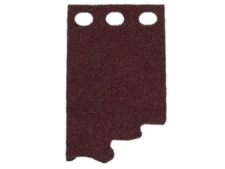 Dark Brown Cloth Curtain Stepped with 3 Holes - Spongy Stretchable Fabric
