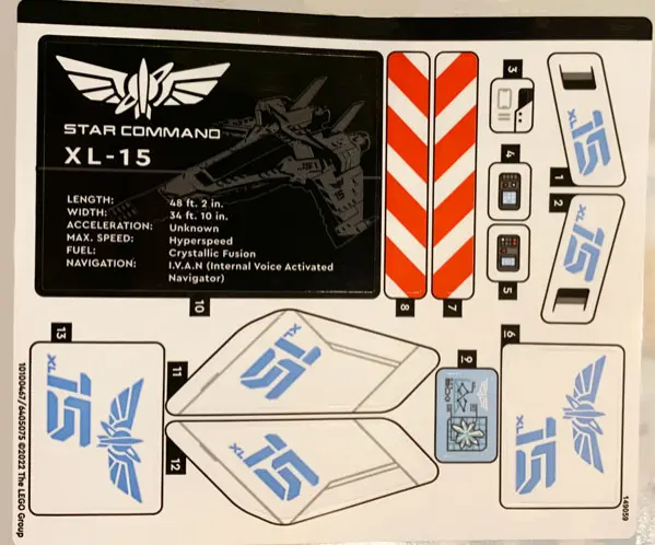 Sticker Sheet for Set 76832 - (10100467/6405075)