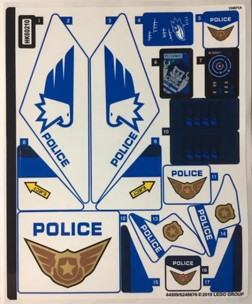 Sticker Sheet for Set 60210 - (44509/6248676)
