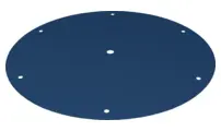 Dark Blue Cloth Parachute Canopy Round with 7 Holes