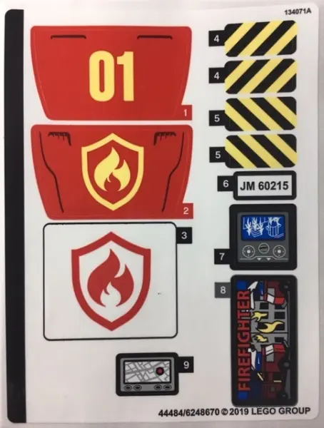 Sticker Sheet for Set 60215 - (44484/6248670)