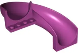 Magenta Slide Playground 7 x 12 x 8 1/3 Curved 180 degrees