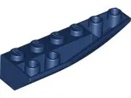 Dark Blue Wedge 6 x 2 Inverted Right