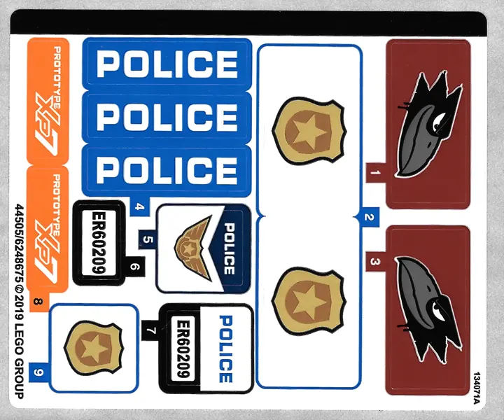 Sticker Sheet for Set 60209 - (44505/6248675)