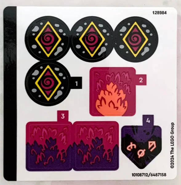 Sticker Sheet for Set 71483 - (10108712/6487158)