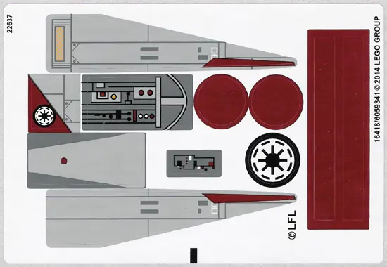 Sticker Sheet for Set 75039 - (16418/6059341)