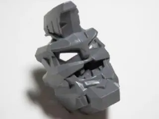 Dark Bluish Gray Hero Factory Mask (Bruizer)