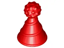 Red Minifigure, Hat with Small Pin, Party Hat