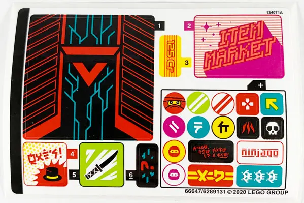 Sticker Sheet for Set 71708 - (66647/6289131)