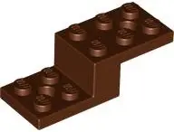 Brown Bracket 5 x 2 x 1 1/3 with 2 Holes and Bottom Tube
