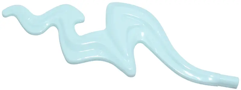 Aqua Wave Rounded Squiggly with Bar End (Flame)