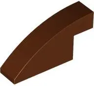 Brown Slope, Curved 4 x 1 x 1 2/3