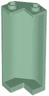 Green Panel 2 x 2 x 5 Corner Wall