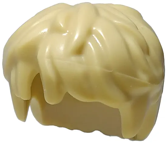Tan Minifigure, Hair Thick and Messy