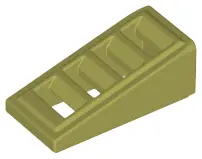 Olive Green Slope 18 2 x 1 x 2/3 with Grille